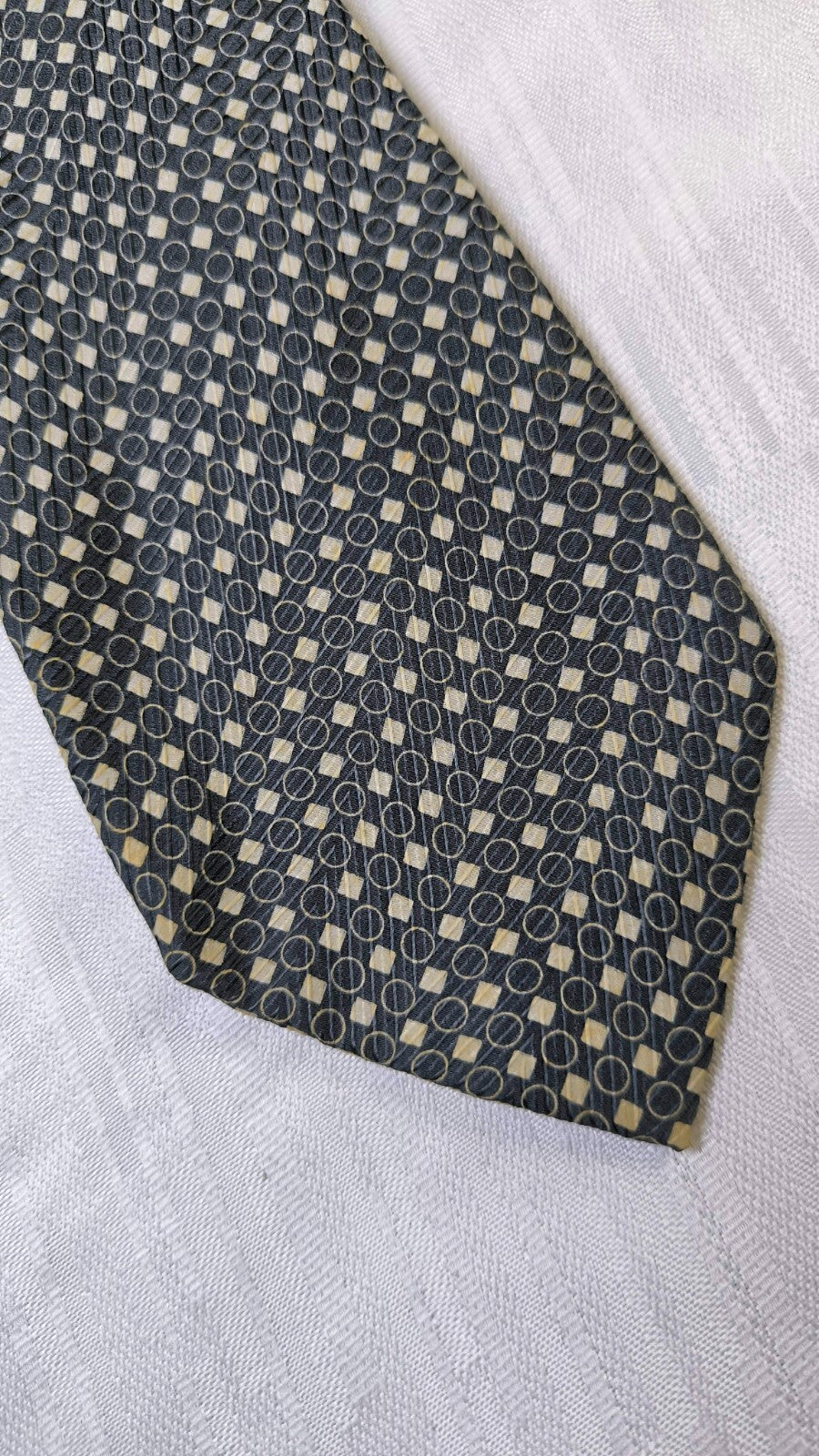 LUCA D'ALTIERI  100%  SILK TIE SETA CRAVATTA UOMO NECKTIE MADE IN ITALY VINTAGE