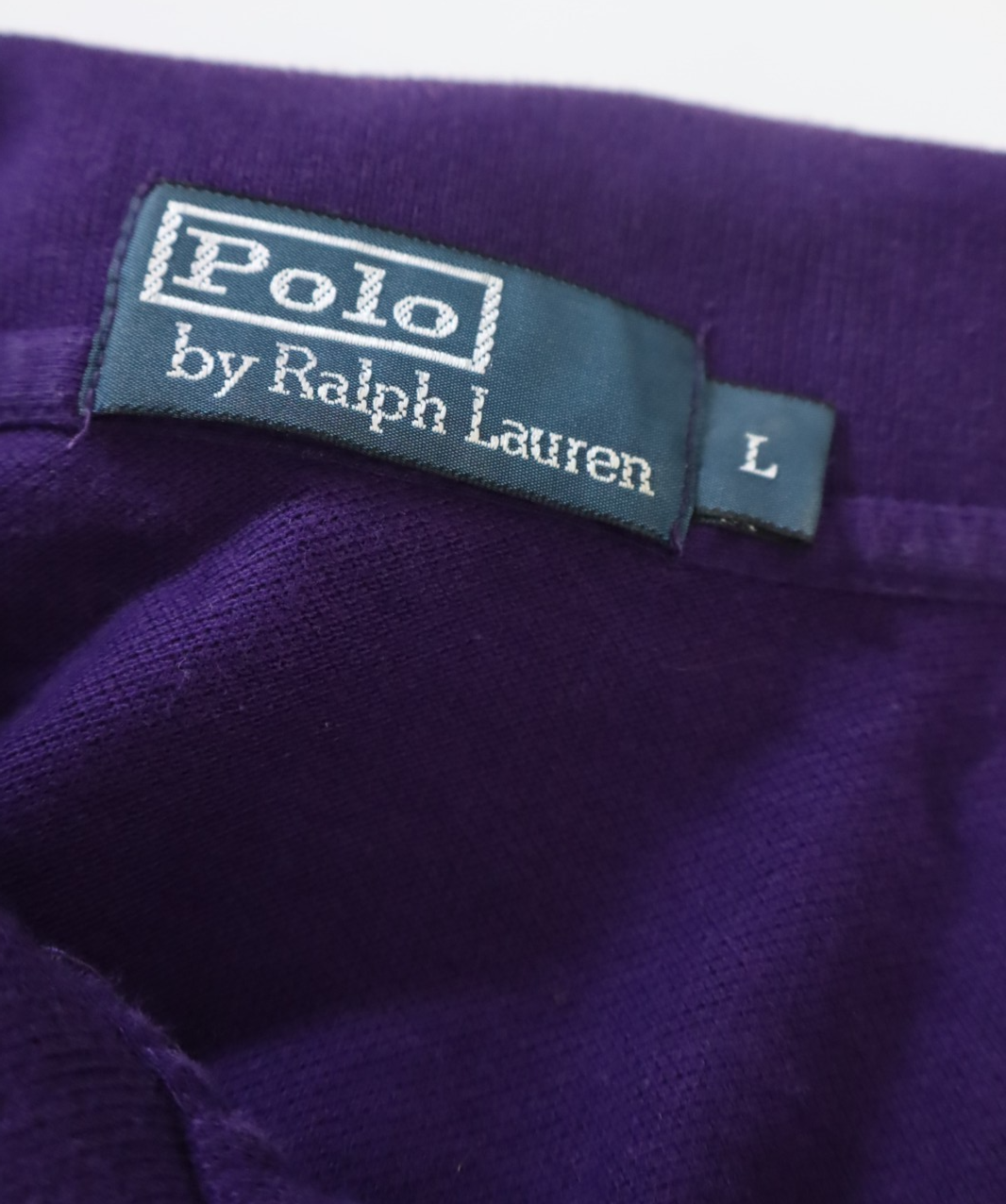 RALPH LAUREN MAGLIA POLO UOMO COTONE TG L MAN COTTON SHIRT CASUAL VINTAGE LOGO