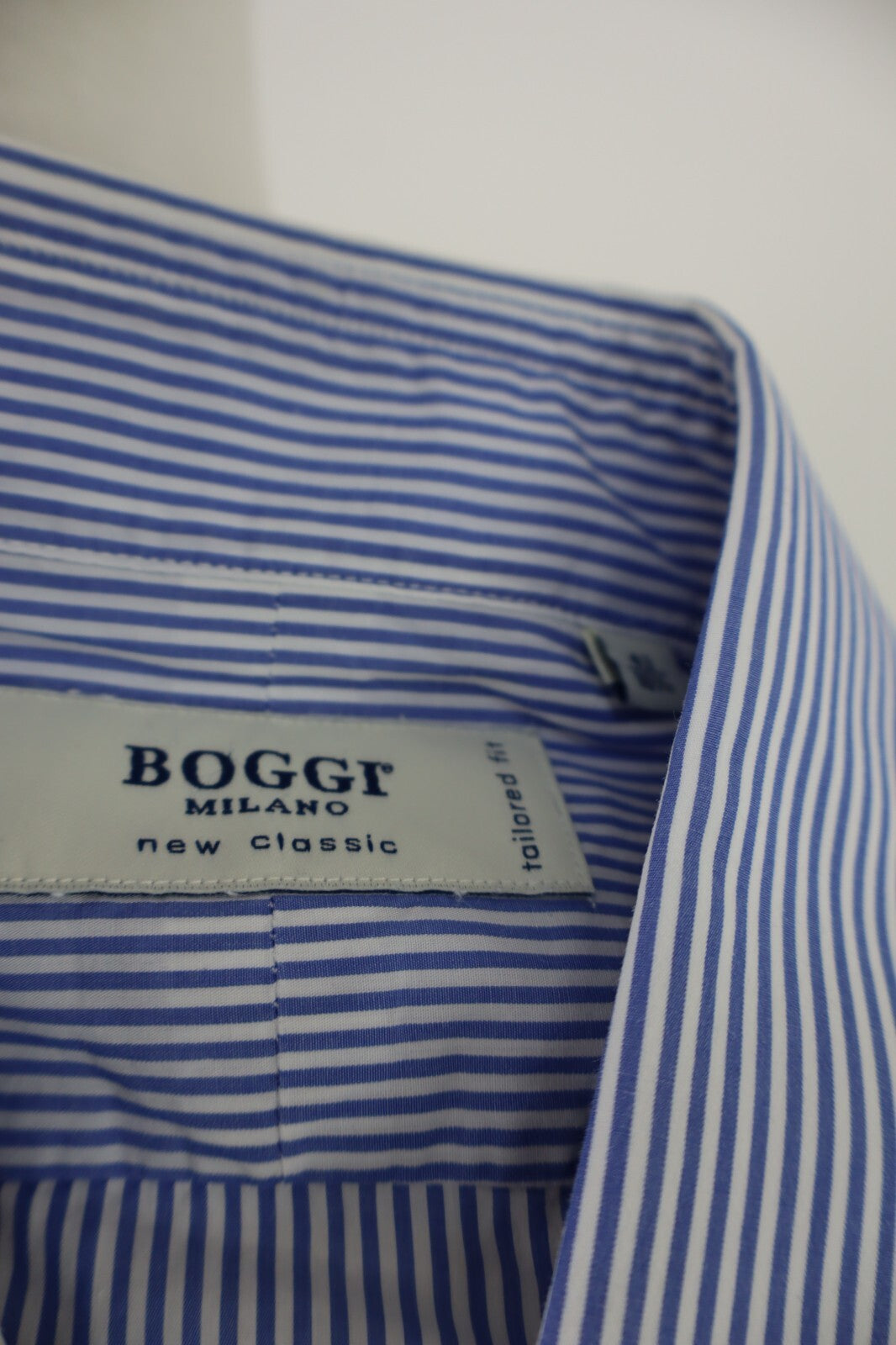 BOGGI MILANO CAMICIA COTONE UOMO TG 42 - 16 1/2 MAN CASUAL VINTAGE SHIRT COTTON