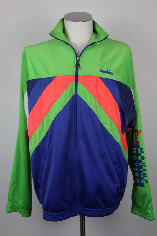 DIADORA '90S GIACCA SPORTIVA UOMO Tg. 54 MAN CASUAL SPORT JACKET VINTAGE