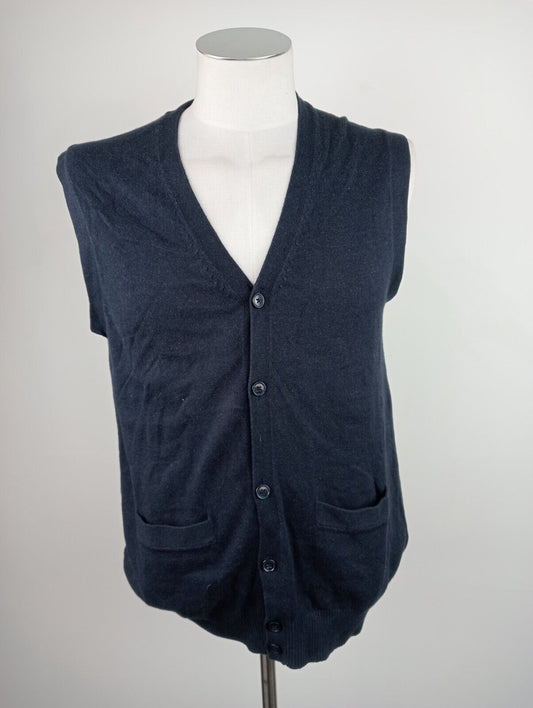 TOMMY HILFIGER MAGLIONE SMANICATO COTONE CASHMERE GILET UOMO TG M SWEATER CASUAL