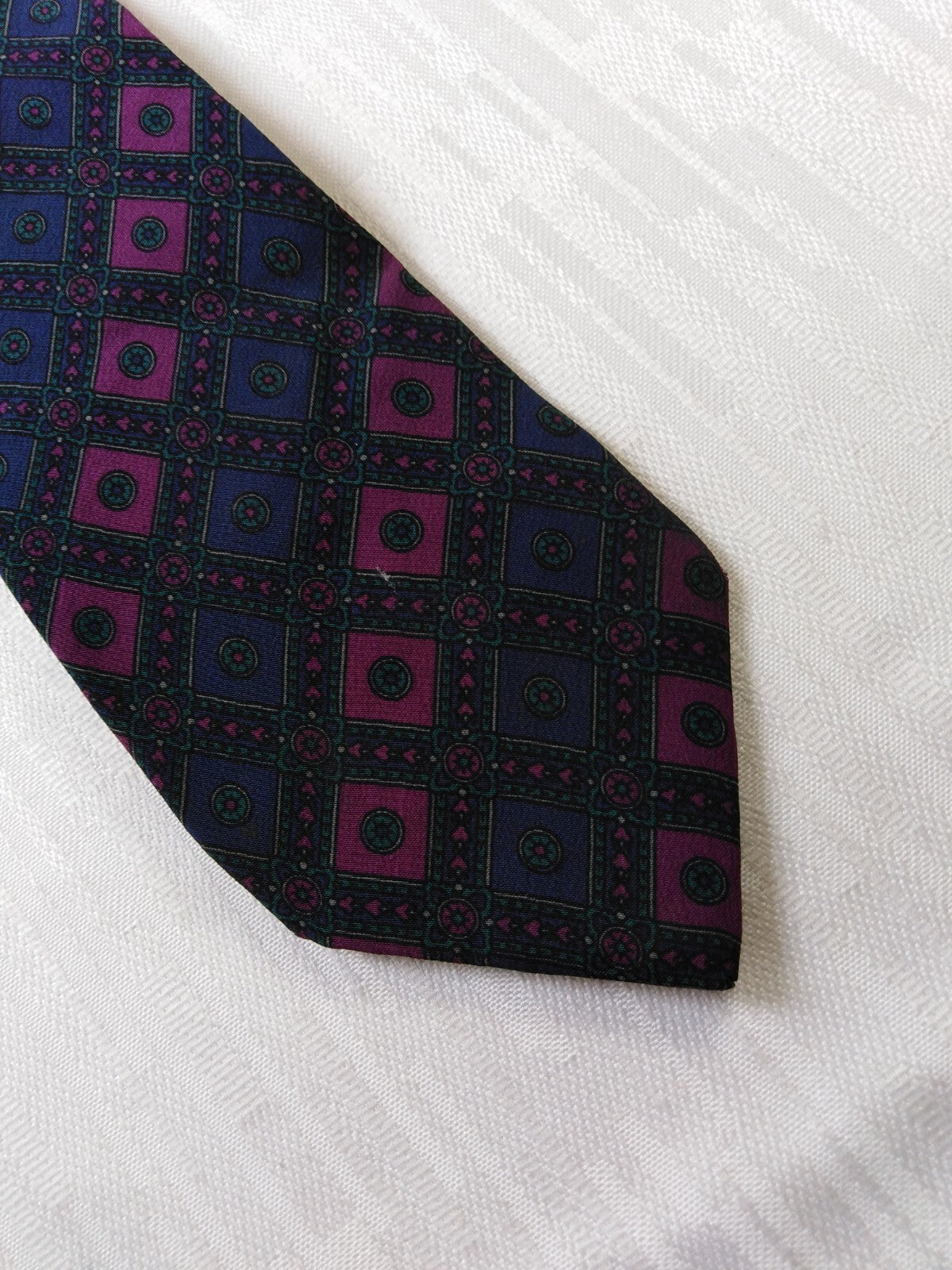 NINA RICCI 100% SILK TIE SETA CRAVATTA NECKTIE MADE IN ITALY CLASSIC