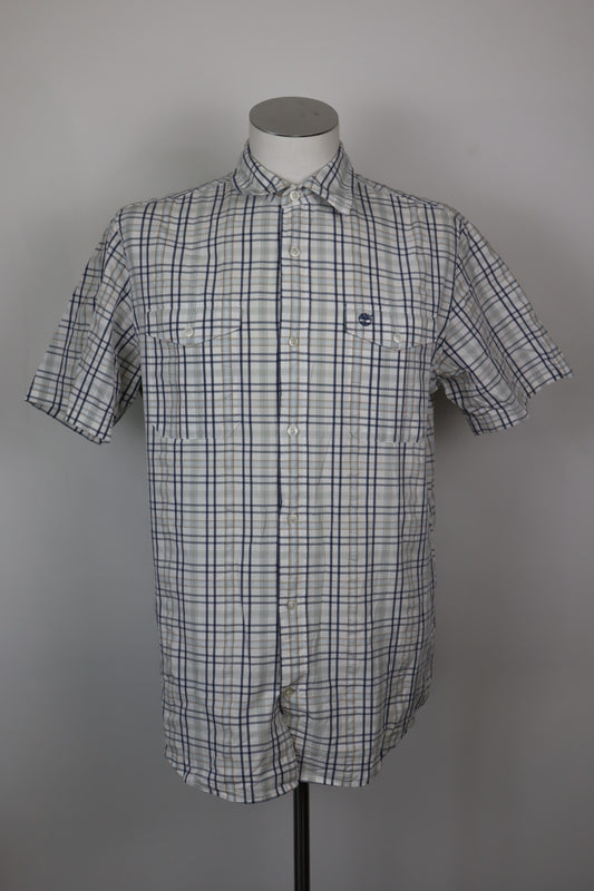 TIMBERLAND CAMICIA UOMO TG. M MAN CASUAL VINTAGE SHIRT COTONE COTTON LOGO