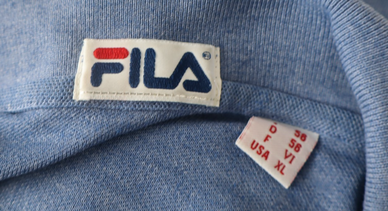 FILA POLO MAGLIA UOMO TG 56 MAN T-SHIRT CASUAL VINTAGE COTONE COTTON LOGO