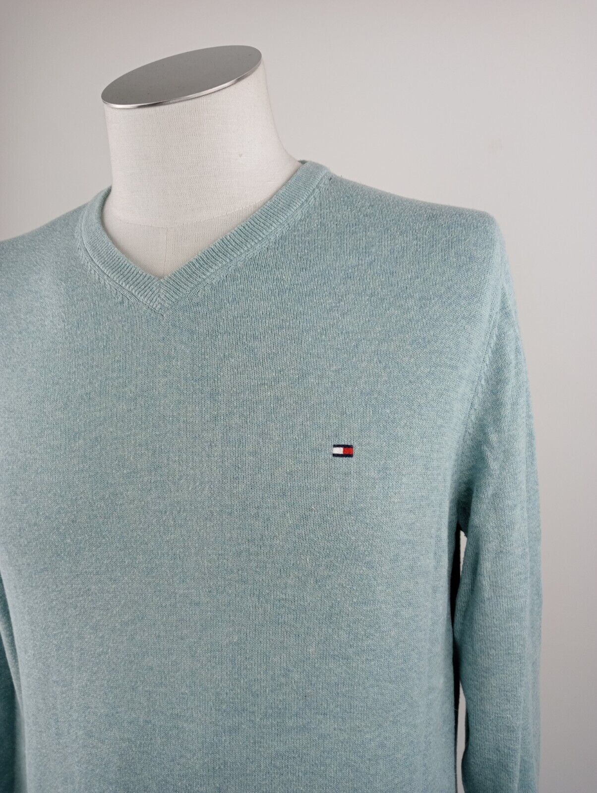 TOMMY HILFIGER MAGLIONE UOMO Tg. M MAN SWEATER CASUAL VINTAGE COTONE COTTON