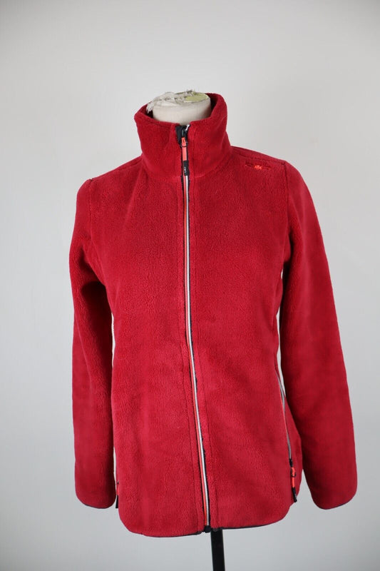 CMP FELPA CON ZIP JACKET DONNA Tg 40 WOMAN CASUAL VINTAGE SPORT SWEATSHIRT