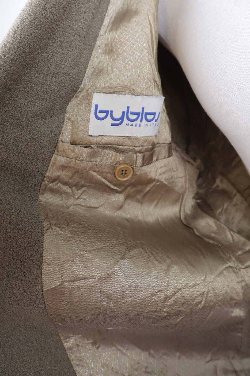 BYBLOS GIACCA BLAZER UOMO Tg L MAN VINTAGE JACKET LANA WOOL