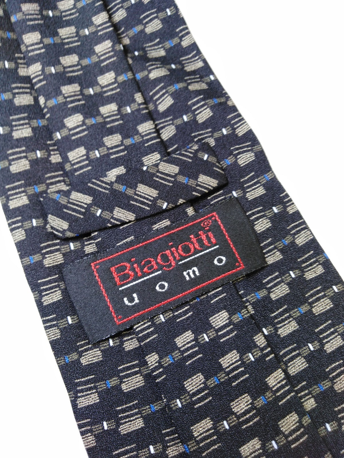 BIAGIOTTI  100% SETA SILK TIE CRAVATTA NECKTIE ITALY VINTAGE CLASSIC