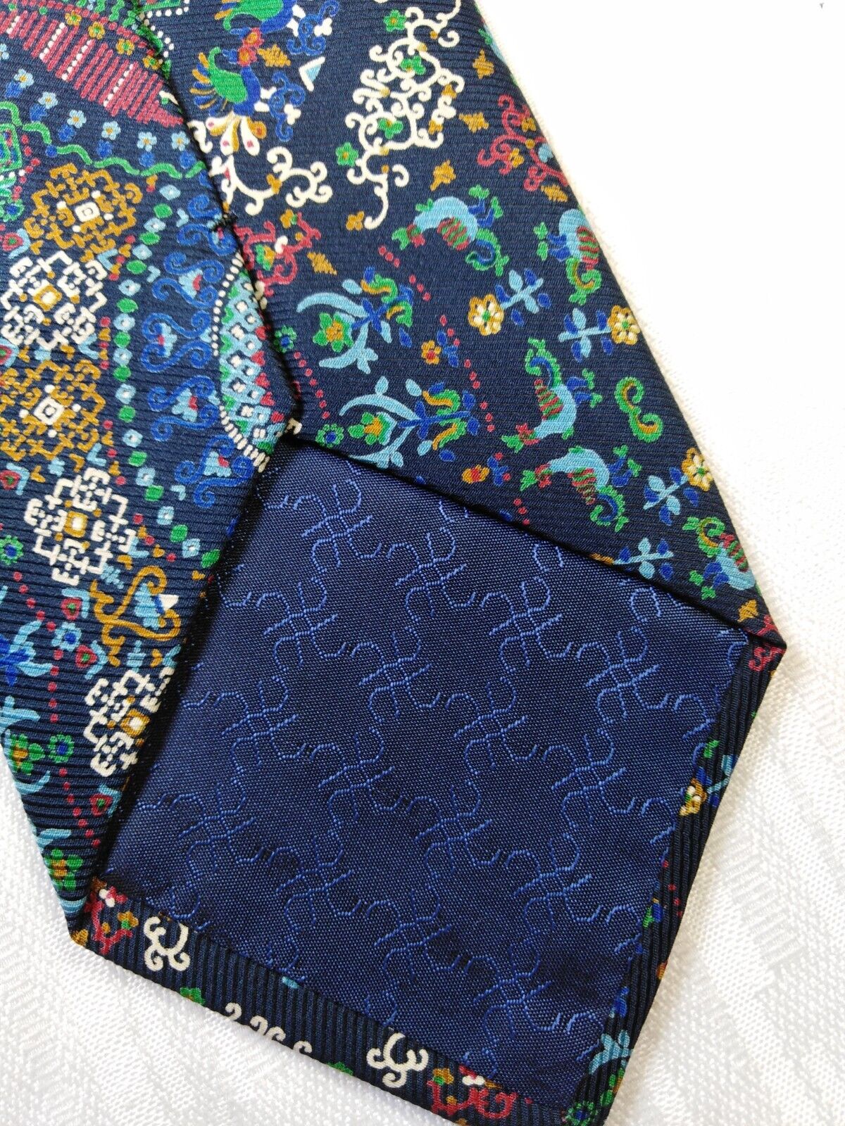 TINO COSMA 100% SETA SILK TIE CRAVATTA NECKTIE ITALY VINTAGE CLASSIC