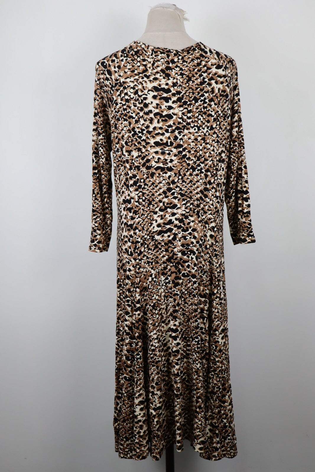 RALPH LAUREN VESTITO LUNGO ANIMALIER ABITO DONNA TG XL WOMAN VINTAGE DRESS