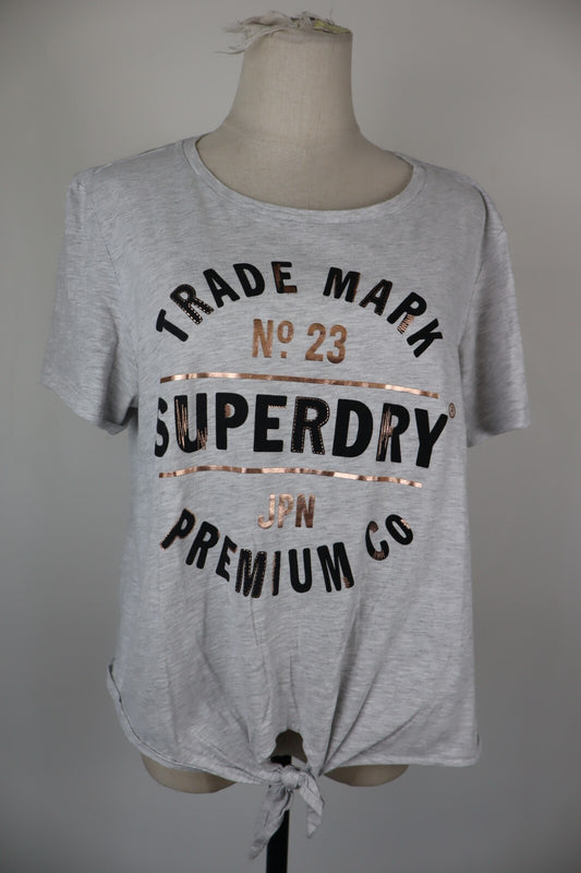 SUPERDRY MAGLIA DONNA TG. 44  WOMAN CASUAL VINTAGE T-SHIRT COTONE COTTON