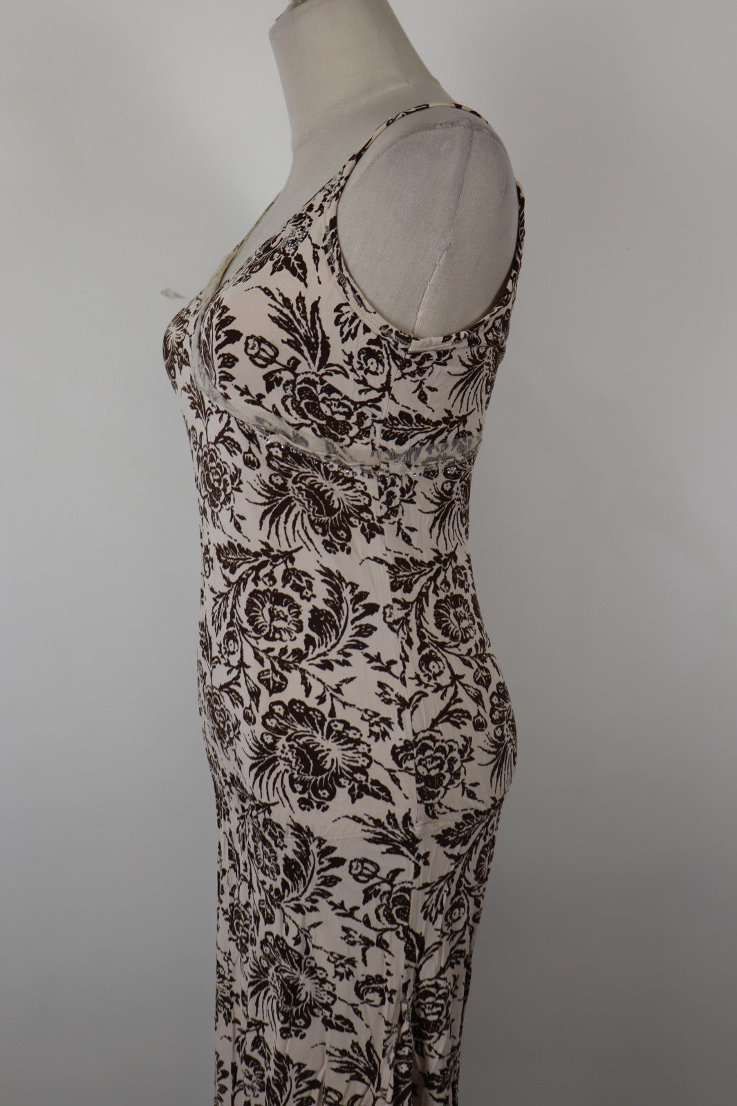 LIU JO VESTITO DONNA TG. 44 WOMAN CASUAL VINTAGE DRESS ABITO VISCOSA