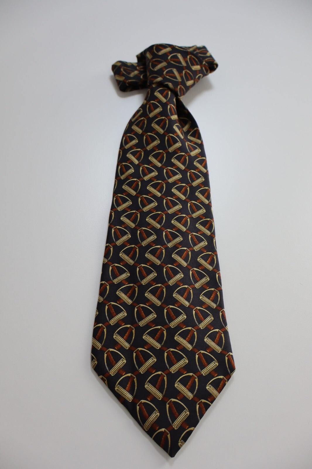 LES COPAINS 100% SILK TIE SETA CRAVATTA NECKTIE MADE IN ITALY CLASSIC