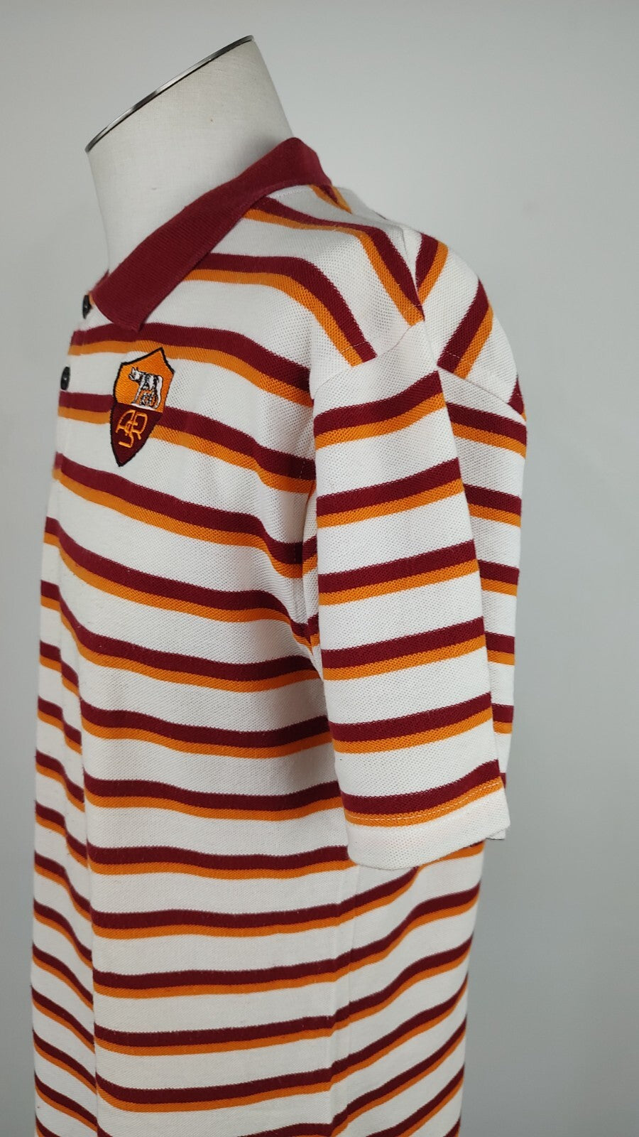 AS ROMA OFFICIAL T-SHIRT CALCIO MAGLIA POLO UOMO TG M MAN  SHIRT VINTAGE SPORT
