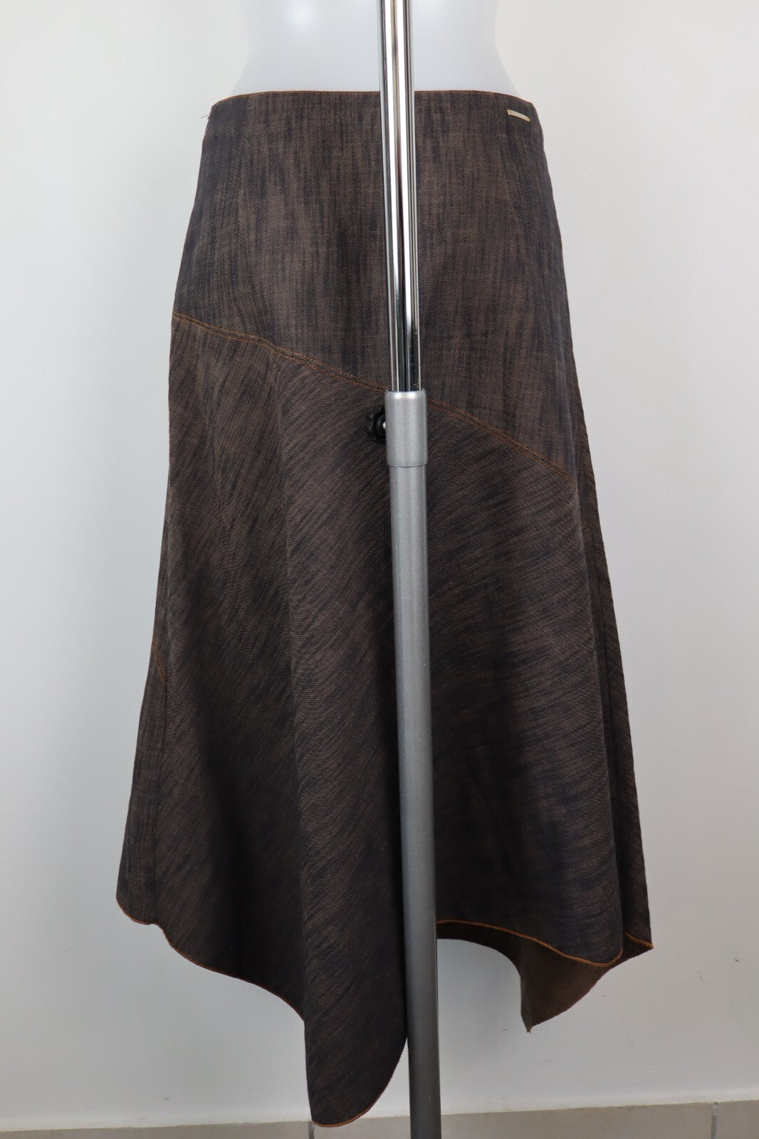 TRUSSARDI JEANS GONNA DONNA WOMAN SKIRT Tg. 40 CASUAL VINTAGE COTONE