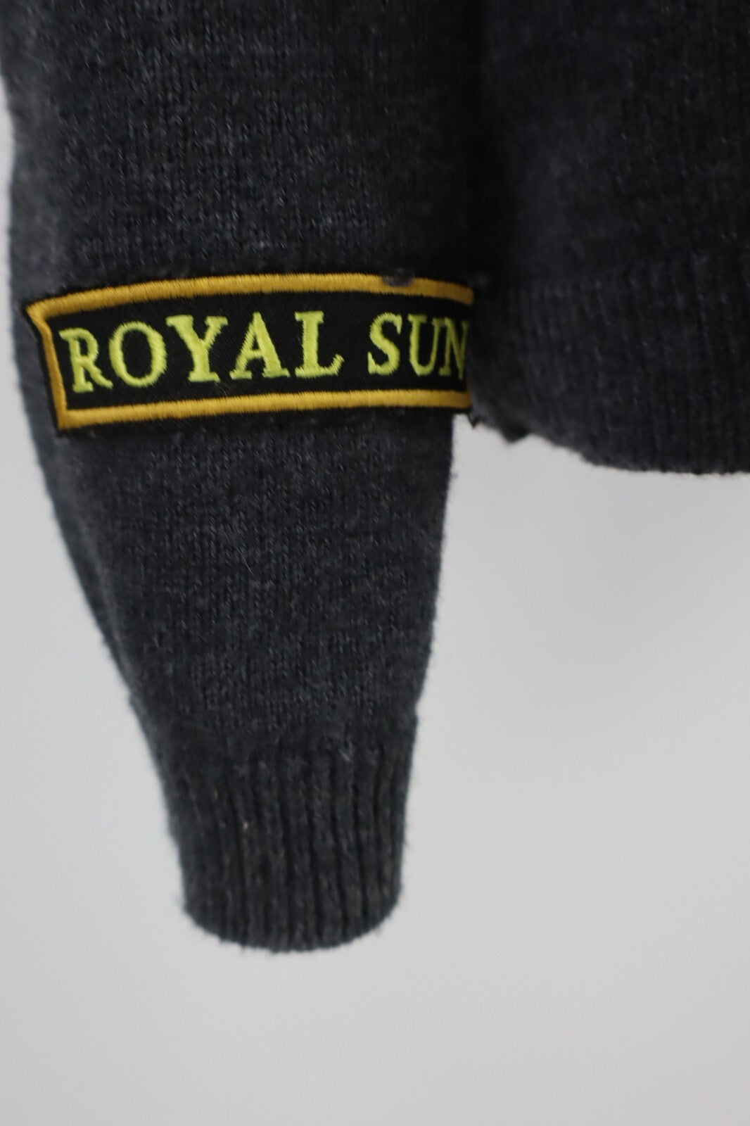 SUN68 MAGLIONE UOMO Tg. L MAN SWEATER CASUAL VINTAGE COTONE LANA CON TOPPE