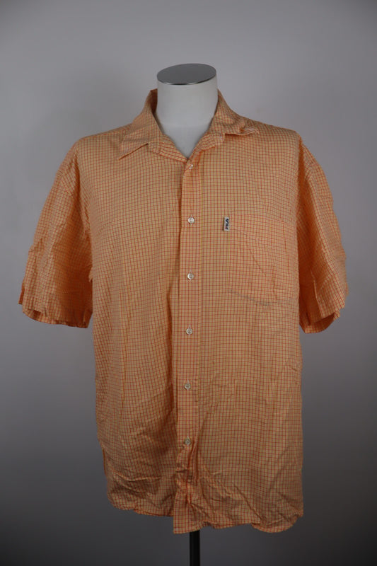 FILA CAMICIA UOMO COTONE TG. L MAN CASUAL VINTAGE SHIRT COTTON MANICA CORTA LOGO