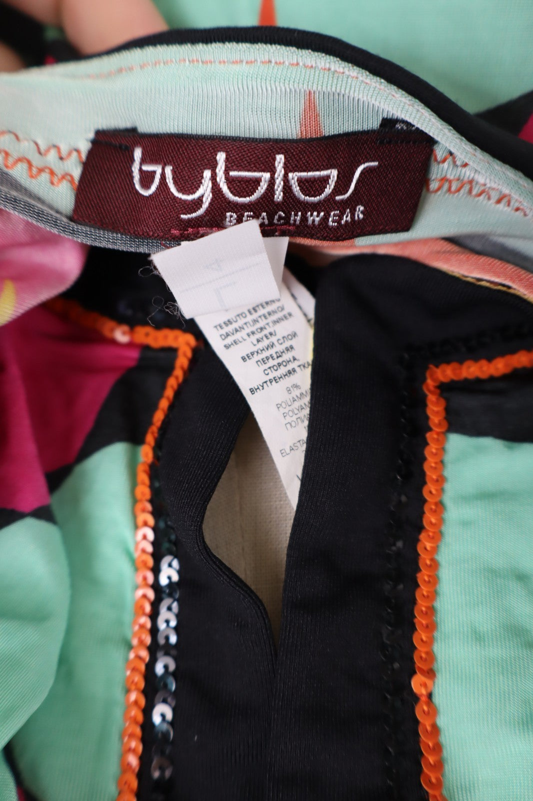 BYBLOS VESTITO DONNA TG. L WOMAN CASUAL VINTAGE DRESS ABITO VISCOSA