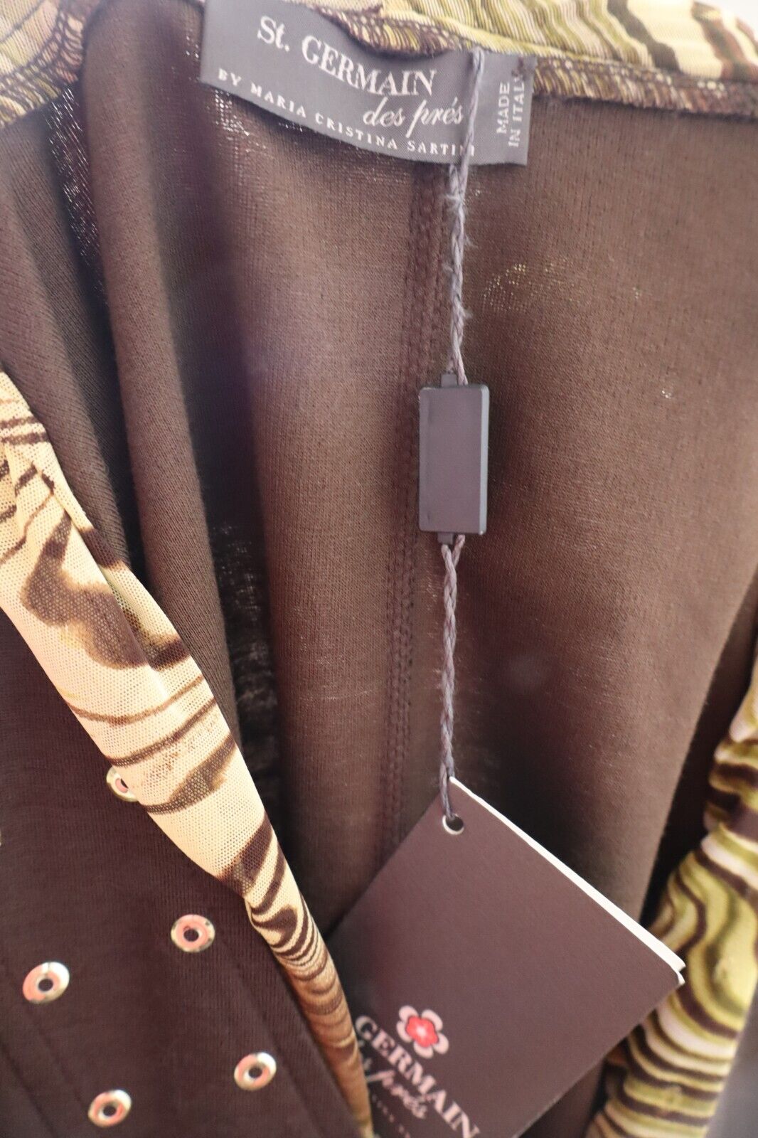 ST GERMAIN DES PRES MAGLIONE CON ZIP DONNA 52 WOMAN CASUAL SWEATER VINTAGE TAG