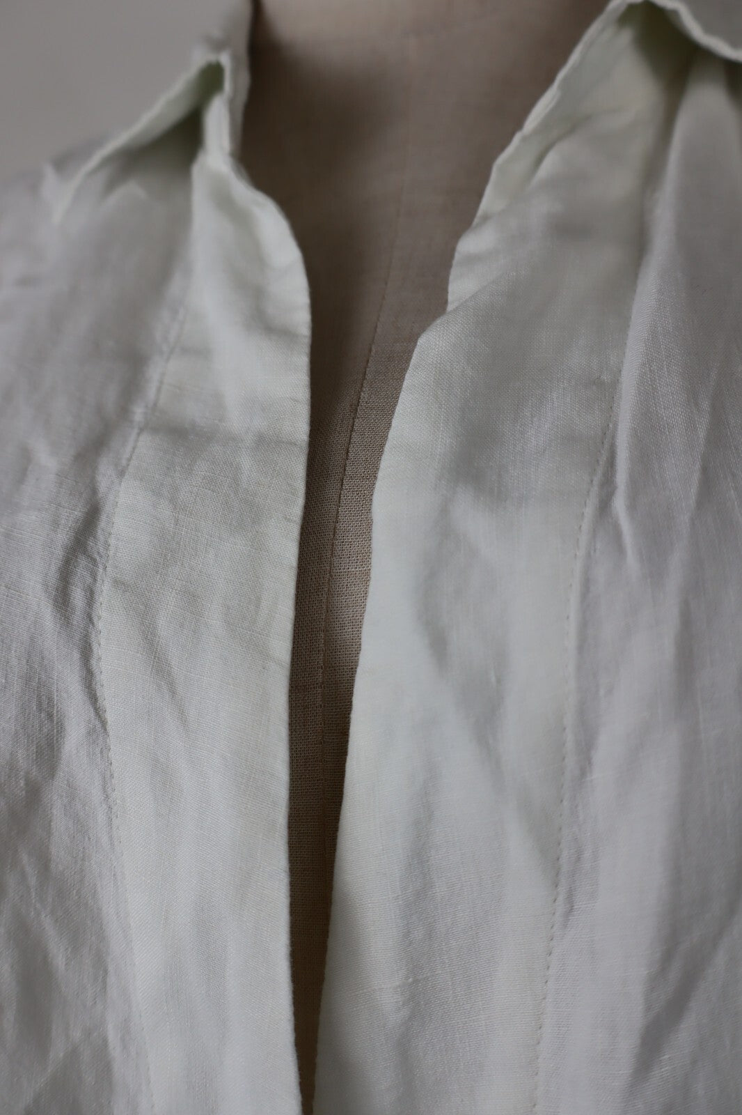 MAX MARA CAMICIA DONNA TG. 42 WOMAN SHIRT CASUAL VINTAGE LINO LINEN
