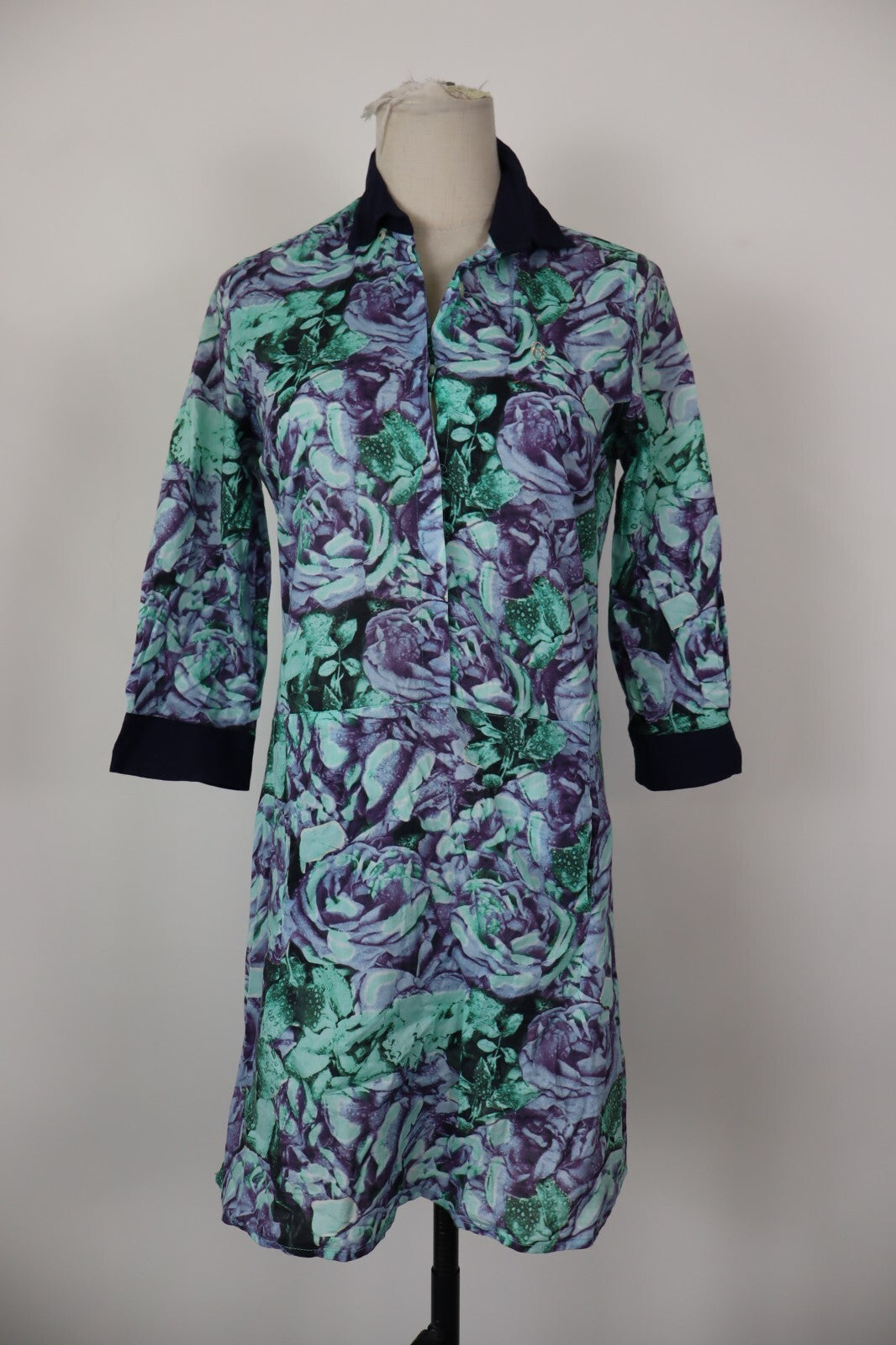 CONTE OF FLORENCE VESTITO DONNA TG S WOMAN CASUAL VINTAGE DRESS ABITO COTONE