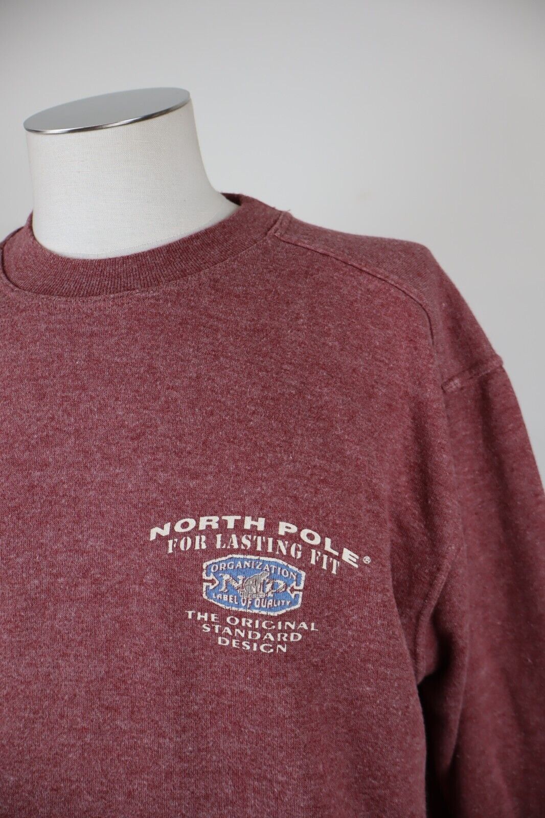 NORTH POLE FELPA UOMO Tg M COTONE MAN SPORT JACKET SWEATSHIRT VINTAGE