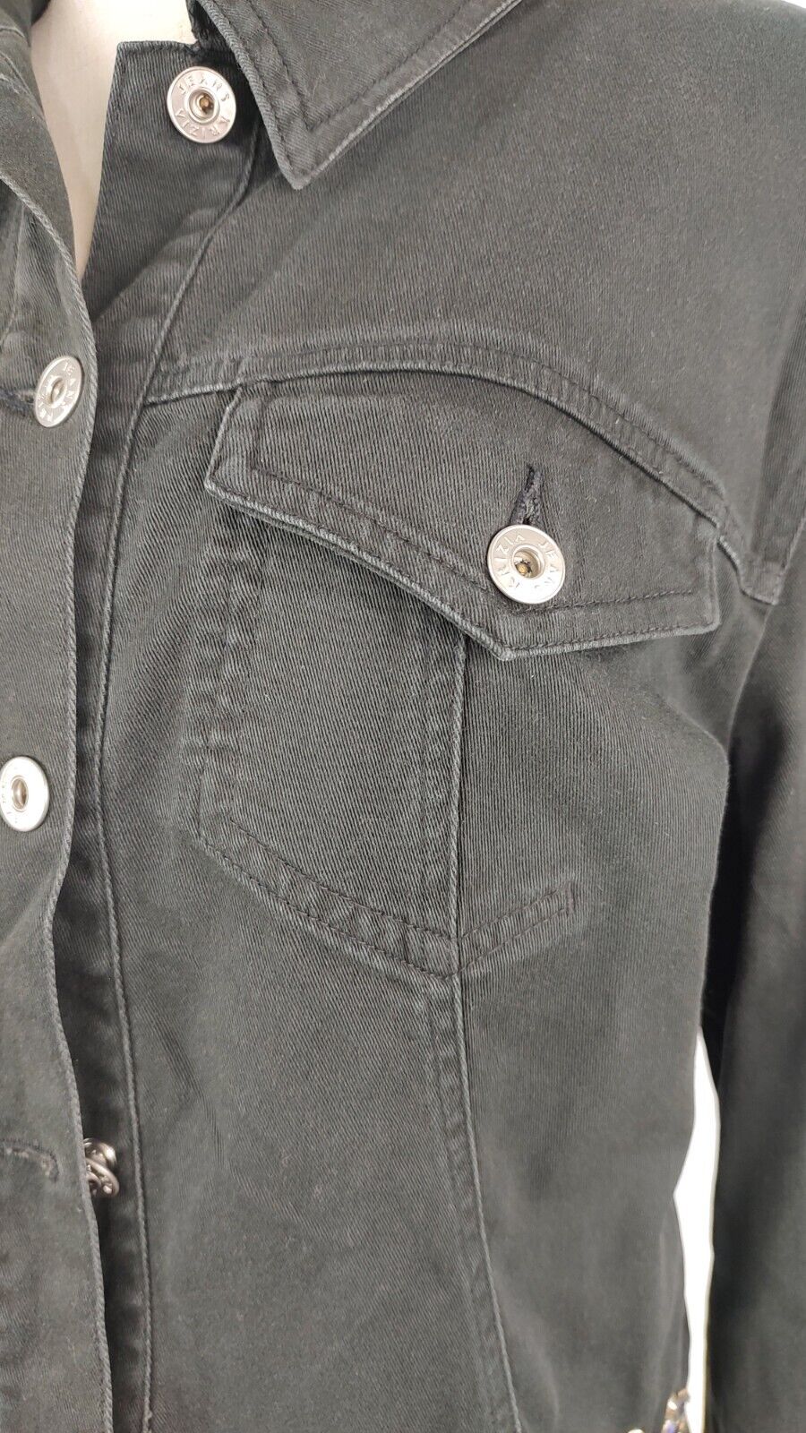 KRIZIA JEANS GIUBBINO DONNA Tg. L WOMAN CASUAL JACKET COTONE DENIM