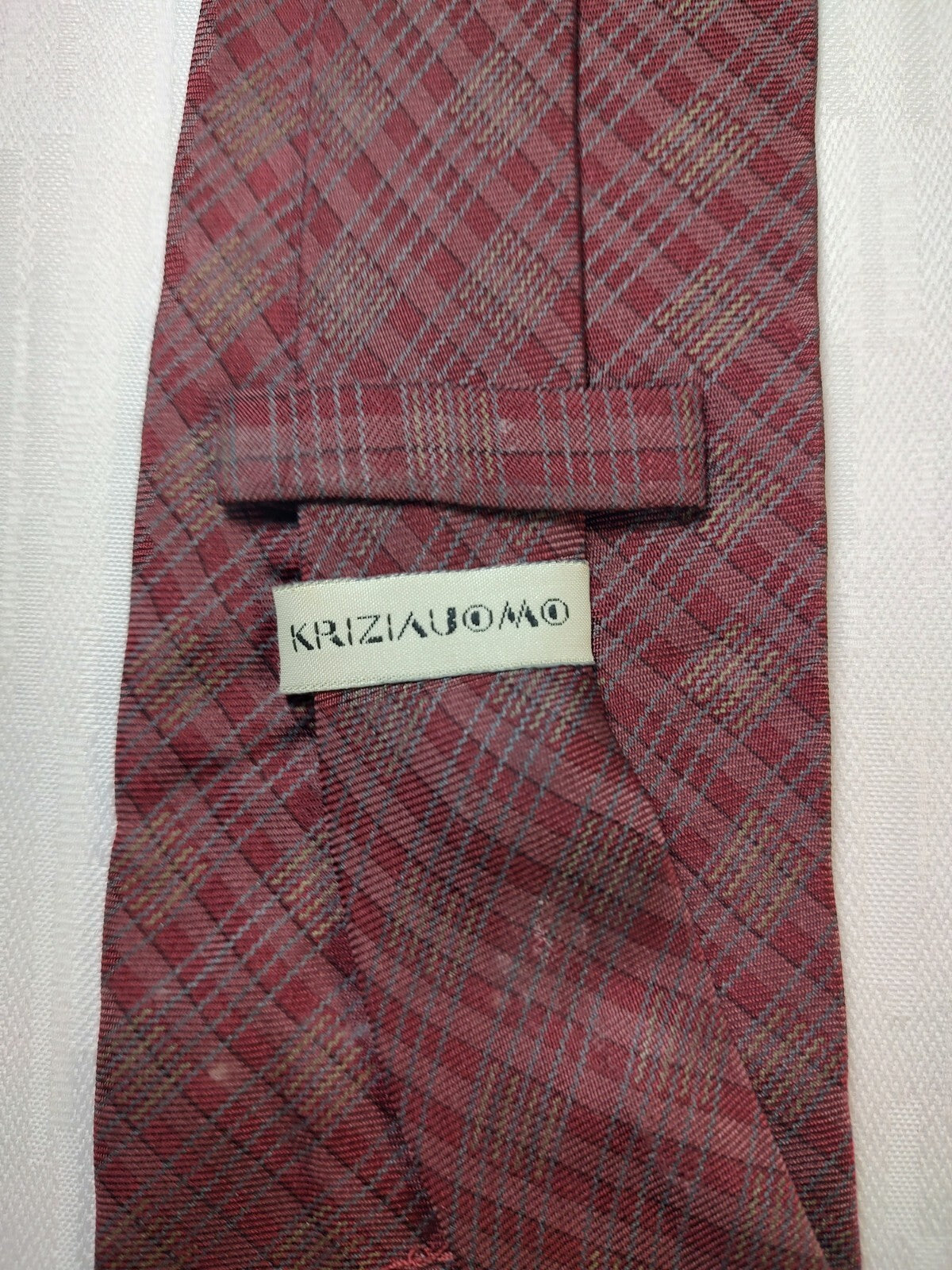 KRIZIA UOMO 100% SILK TIE SETA CRAVATTA NECKTIE MADE IN ITALY CLASSIC