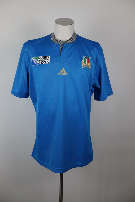 ADIDAS ITALIA RUGBY MAGLIA UOMO Tg XL MAN VINTAGE SPORT JERSEY UOMO