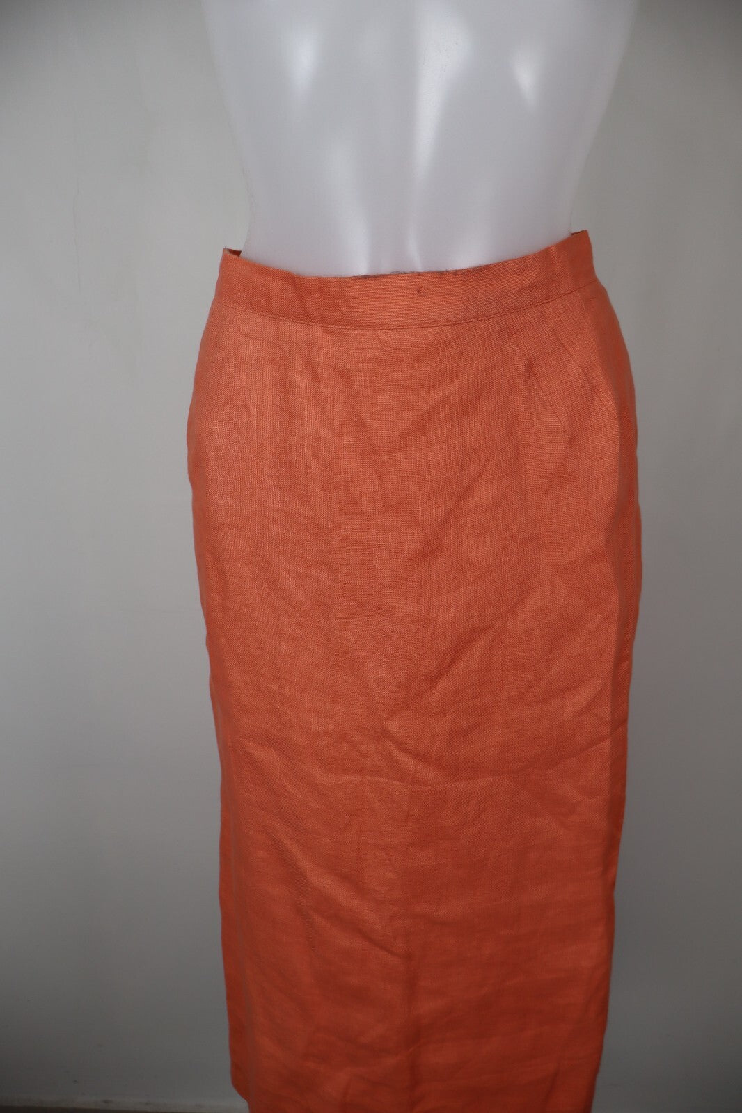 LUISA SPAGNOLI GONNA DONNA LINO WOMAN SKIRT Tg. 48 CASUAL VINTAGE
