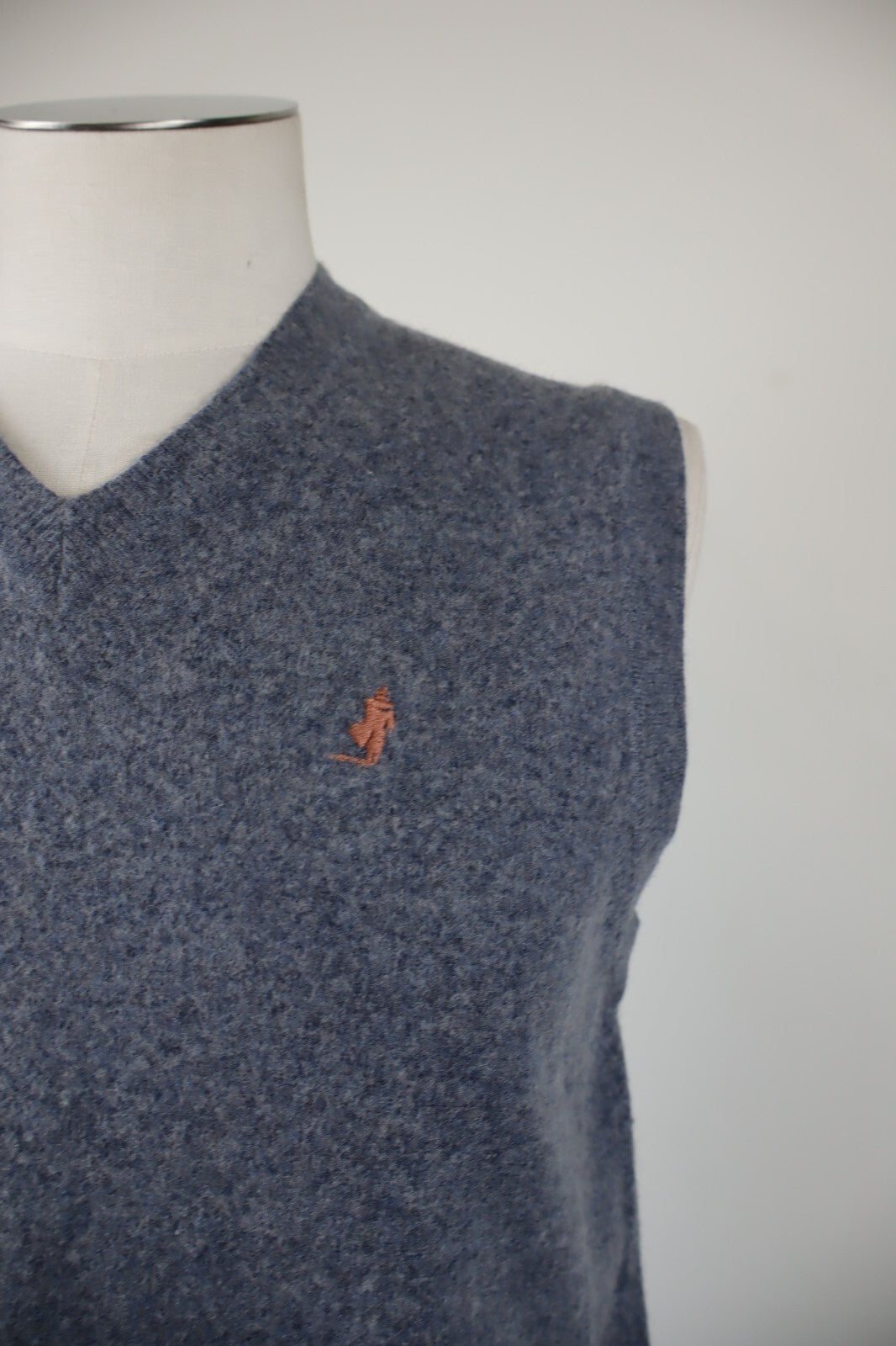 MARLBORO CLASSICS MAGLIONE SMANICATO LANA GILET UOMO Tg. L SWEATER MAN CASUAL