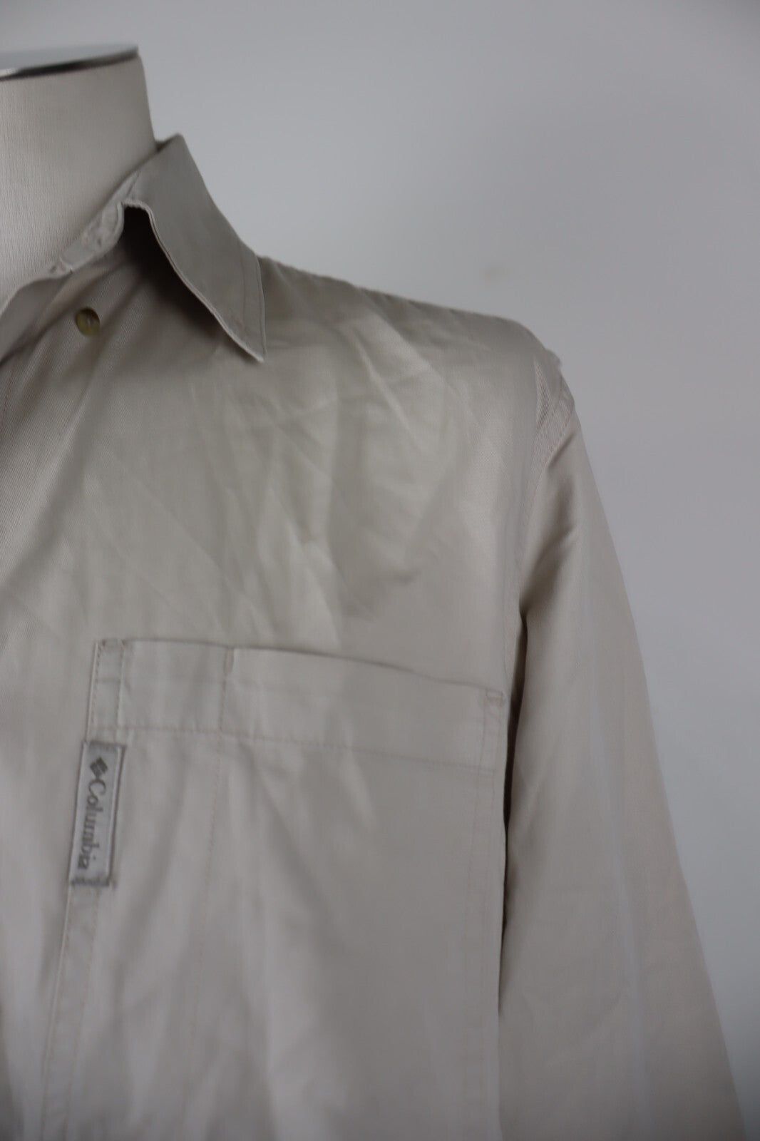 COLUMBIA CAMICIA COTONE UOMO  TG. M MAN CASUAL VINTAGE COTTON SHIRT