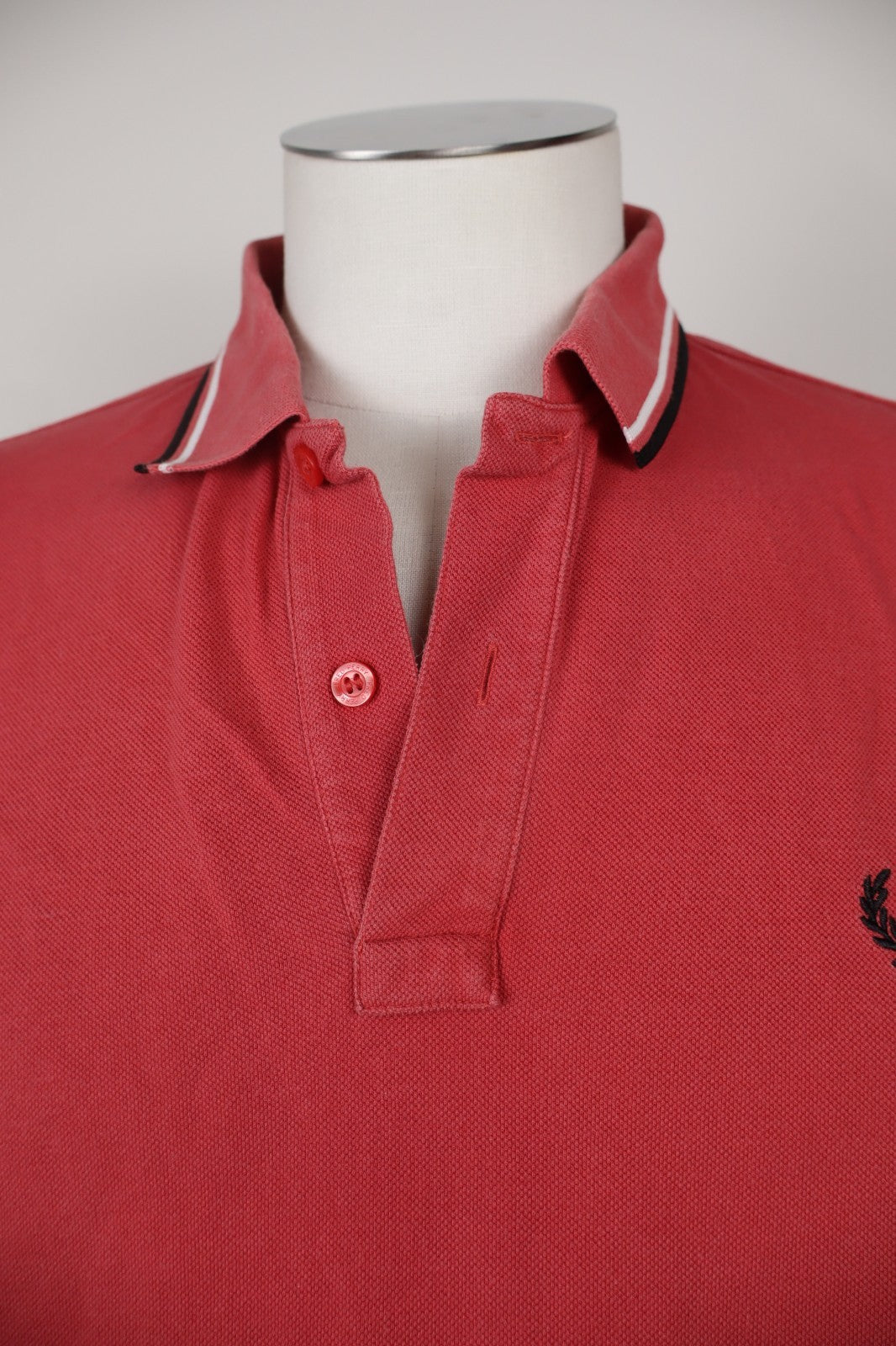 FRED PERRY POLO MAGLIA UOMO COTONE 46" 117CM SLIM MAN T-SHIRT CASUAL VINTAGE