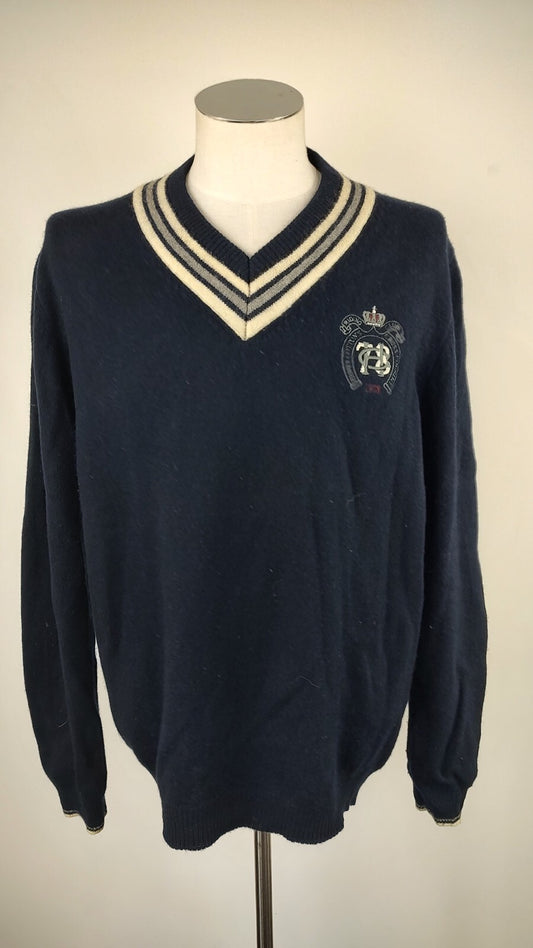 HENRY COTTON'S MAGLIONE LANA VINTAGE UOMO Tg. XXXL SWEATER MAN CASUAL