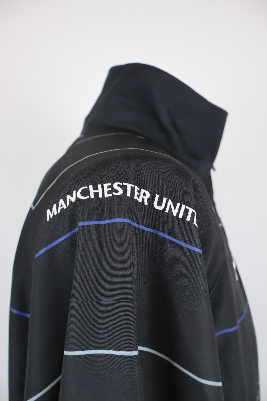 NIKE MANCHESTER FELPA ZIP GIACCA CALCIO SPORT UOMO XL MAN JACKET SOCCER VINTAGE
