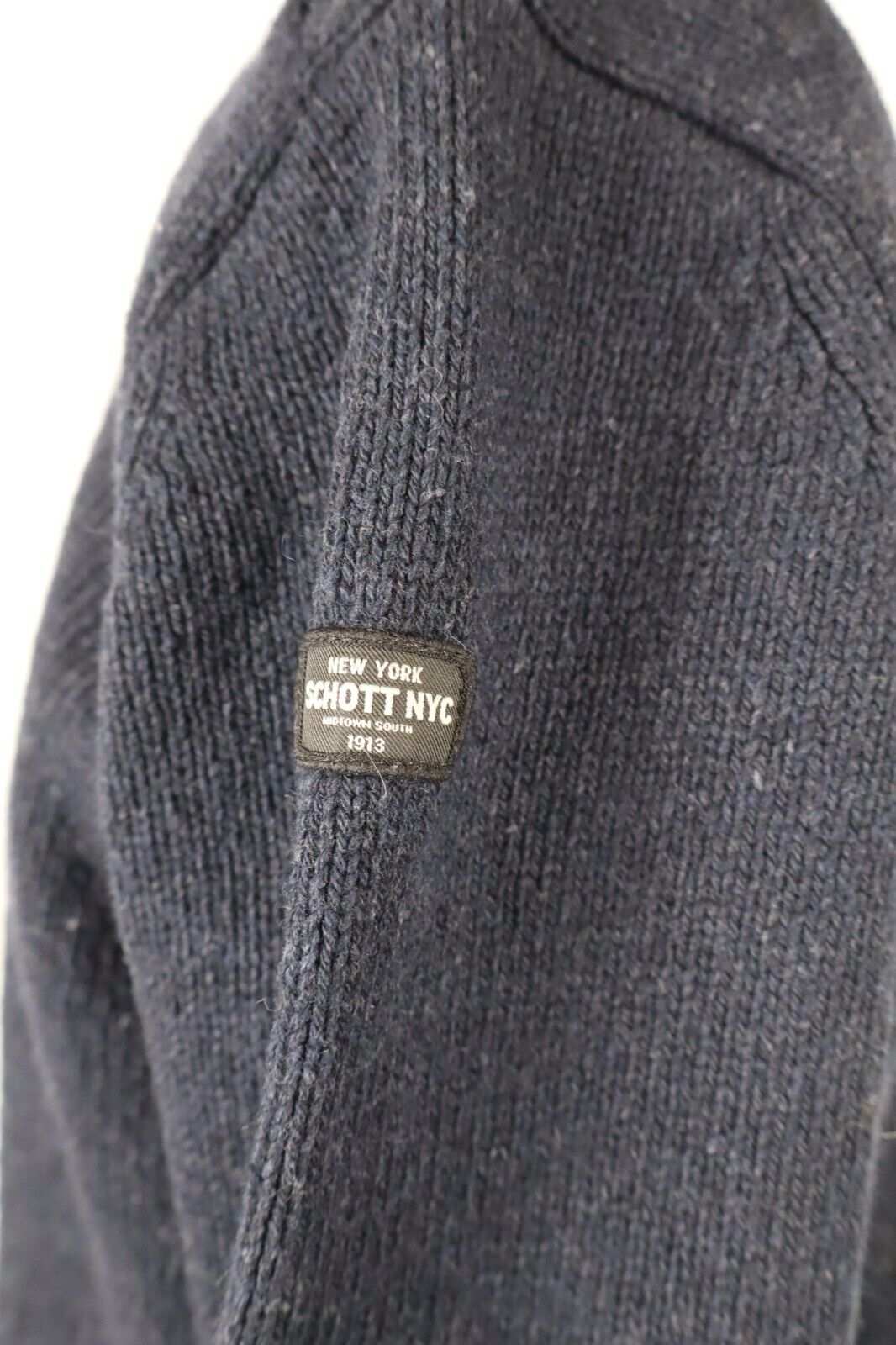 SCHOTT MAGLIONE LANA VINTAGE UOMO Tg. XL MAN WOOL SWEATER CASUAL