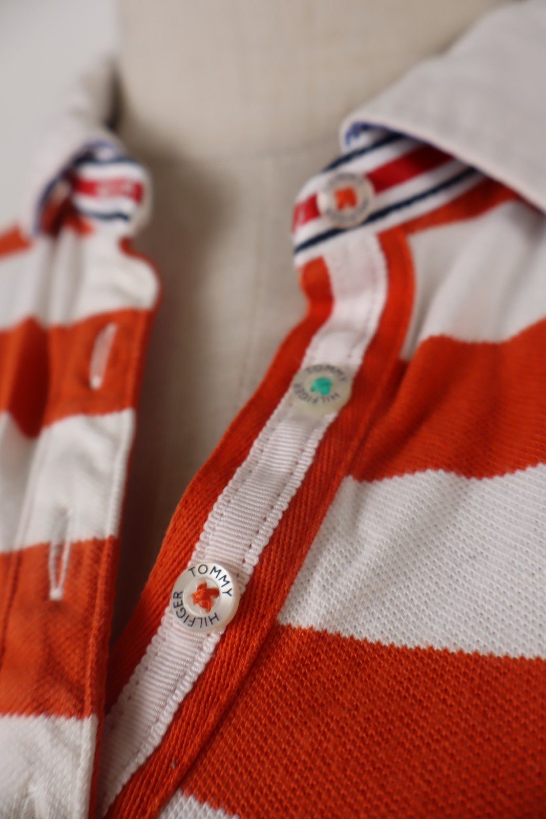 TOMMY HILFIGER POLO MAGLIA DONNA COTONE TG. L WOMAN SHIRT CASUAL VINTAGE