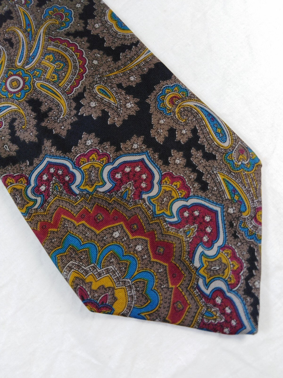 ROCCOBAROCCO 100%  SILK TIE SETA CRAVATTA NECKTIE MADE IN ITALY