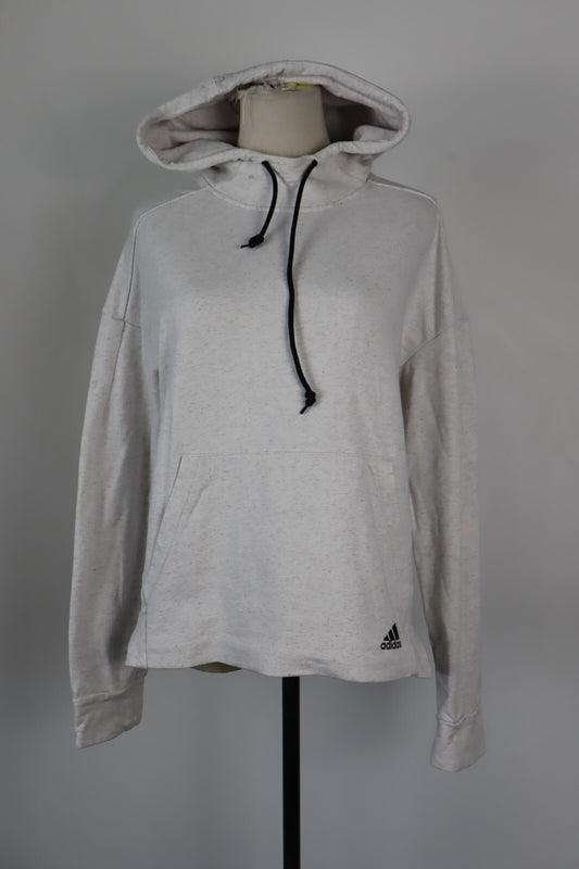 ADIDAS FELPA CON CAPPUCCIO DONNA Tg L WOMEN CASUAL VINTAGE SPORT SWEATSHIRT