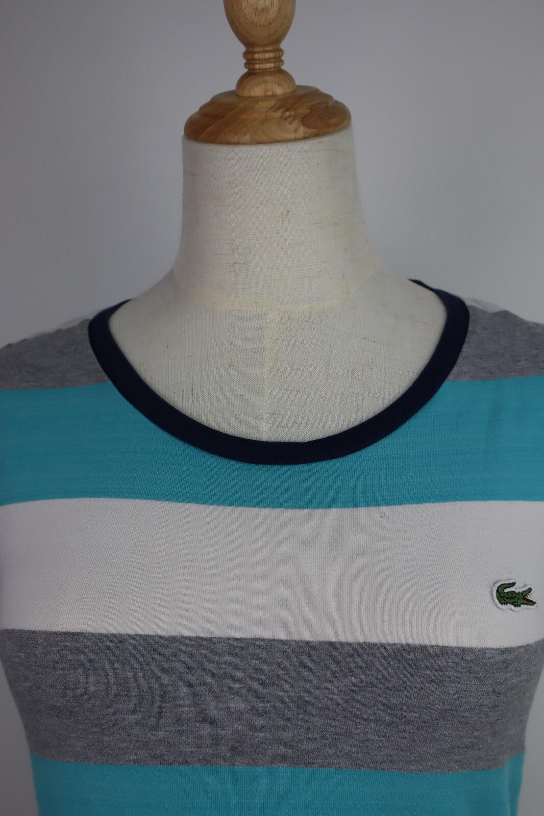 LACOSTE MAGLIA DONNA TG. 40 WOMAN CASUAL VINTAGE TANK TOP T-SHIRT