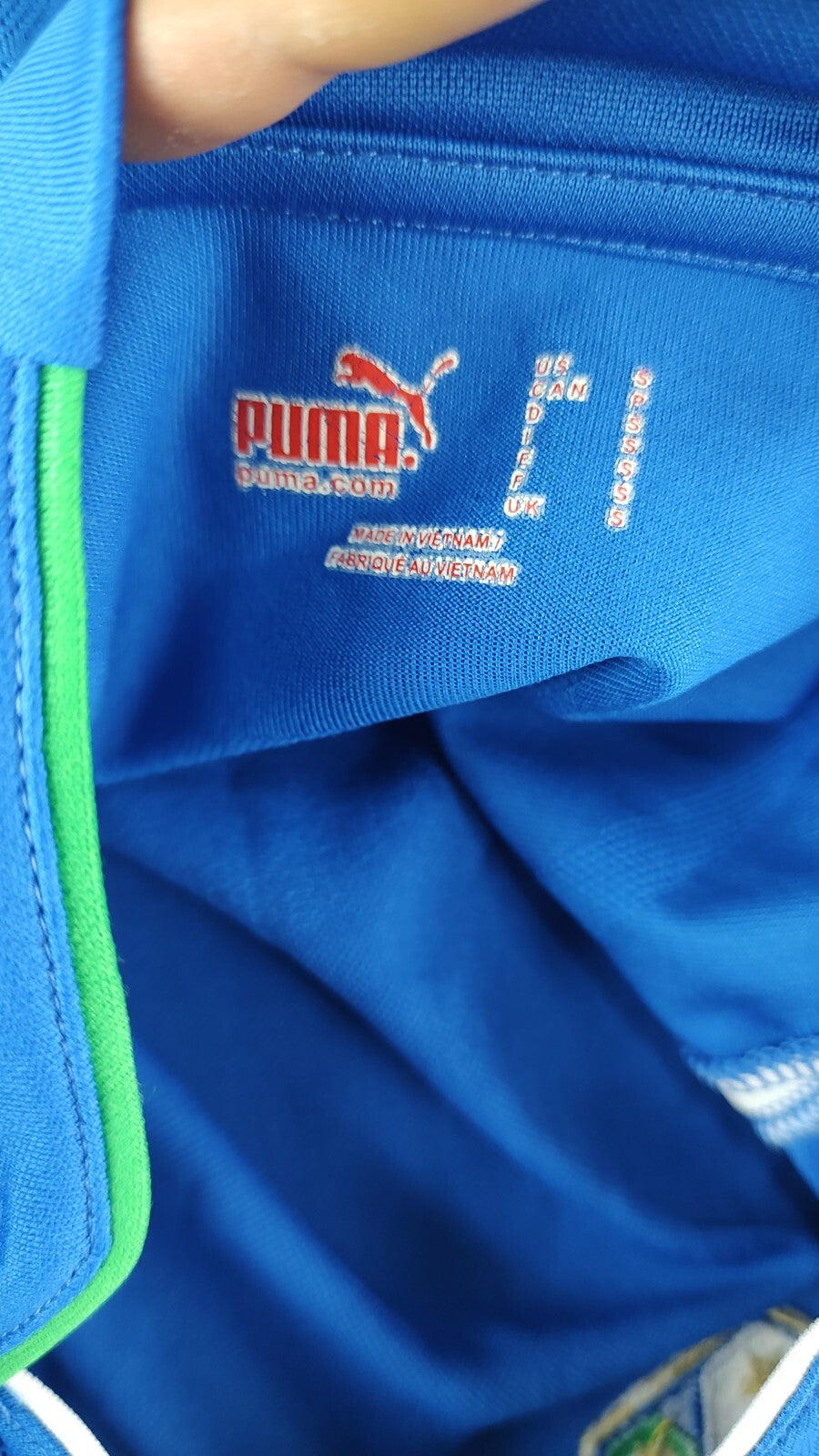 PUMA ITALIA MAGLIA CALCIO UOMO Tg S SOCCER JERSEY SPORT VINTAGE 2010