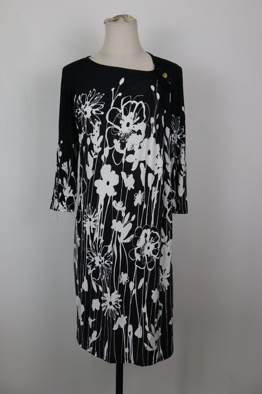 PIERRE CARDIN VESTITO DONNA TG. 44 WOMAN CASUAL VINTAGE DRESS ABITO VISCOSA