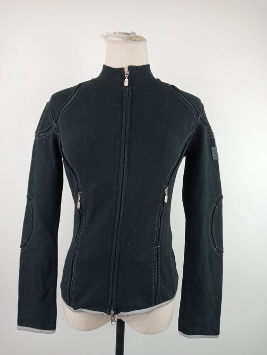 BELSTAFF FELPA ZIP DONNA Tg 42 WOMAN CASUAL VINTAGE SPORT SWEATSHIRT