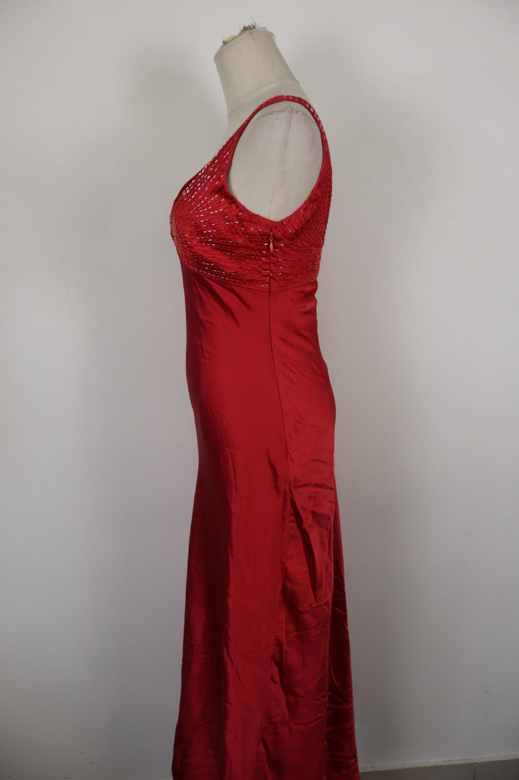 MARELLA VESTITO SMANICATO ABITO DONNA TG. 40 WOMAN CASUAL VINTAGE DRESS SETA