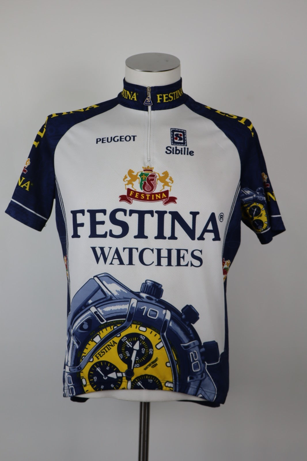 SIBILLE TEAM FESTINA MAGLIA CICLISMO UOMO TG. L  MAN T-SHIRT SPORT BIKE