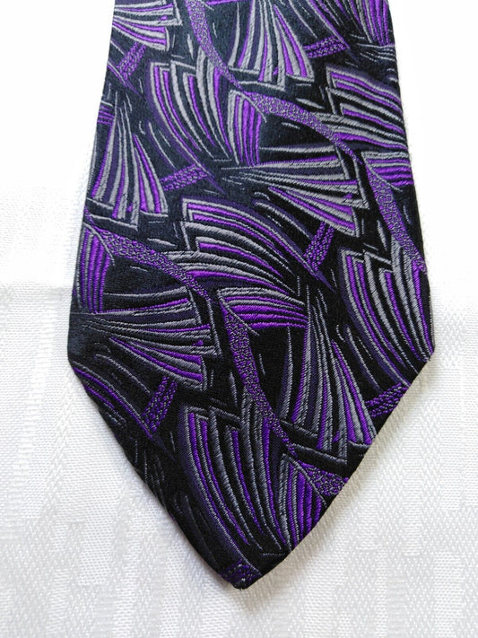 BARTON MODA 100% SETA SILK TIE CRAVATTA NECKTIE ITALY VINTAGE CLASSIC