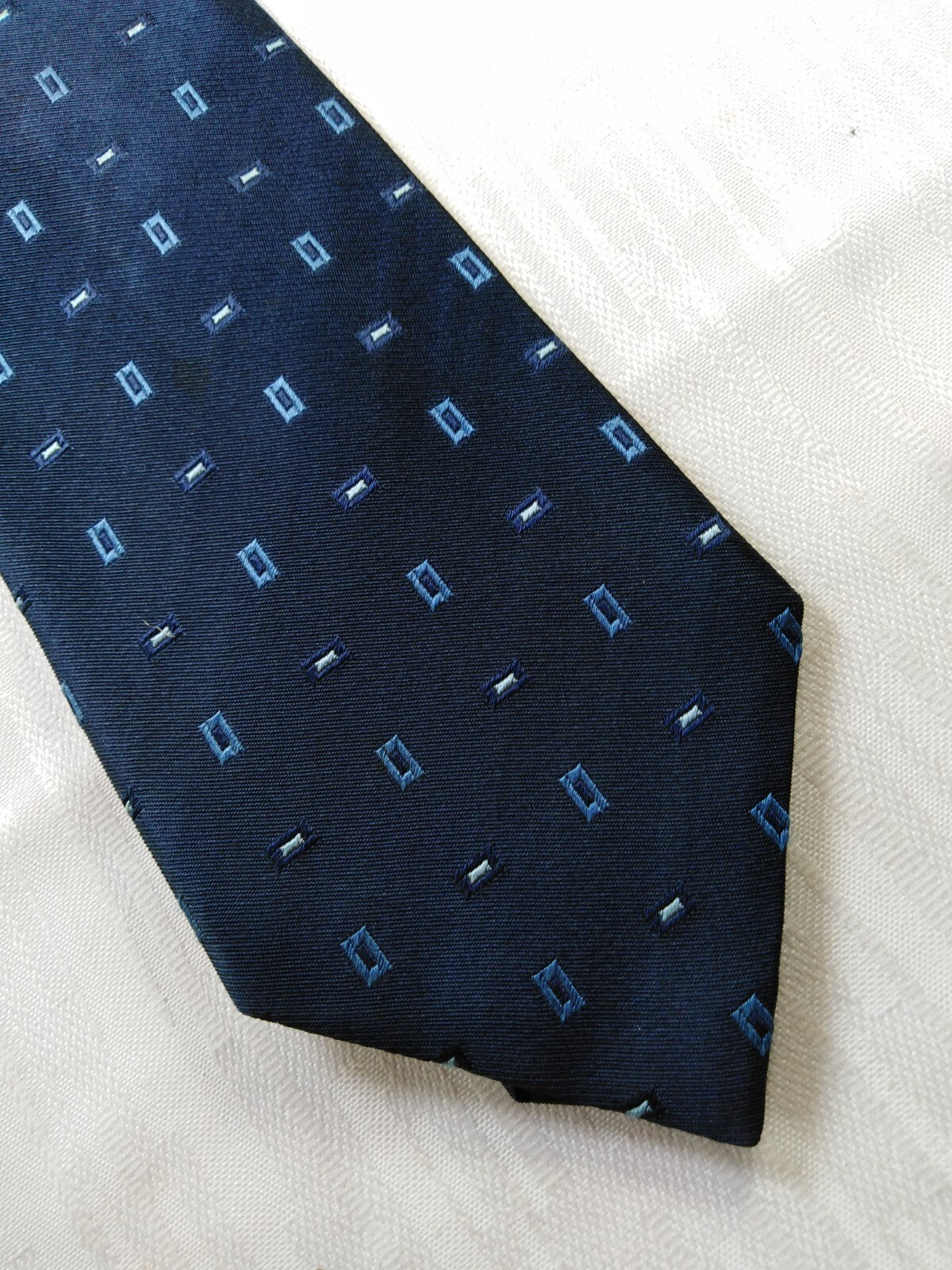 LES COPAINS 100% SETA SILK TIE CRAVATTA NECKTIE MADE ITALY VINTAGE CLASSIC