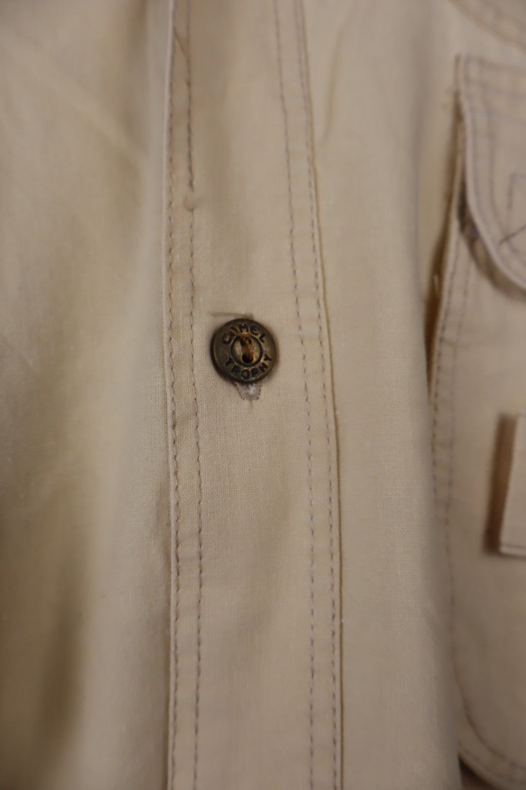 CAMEL TROPHY ADVENTURE CAMICIA UOMO COTONE TG L MAN VINTAGE COTTON SHIRT LOGO