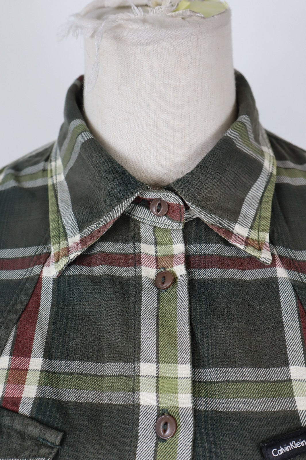 CALVIN KLEIN JEANS CAMICIA DONNA COTONE TG. S WOMAN SHIRT CASUAL VINTAGE COTTON