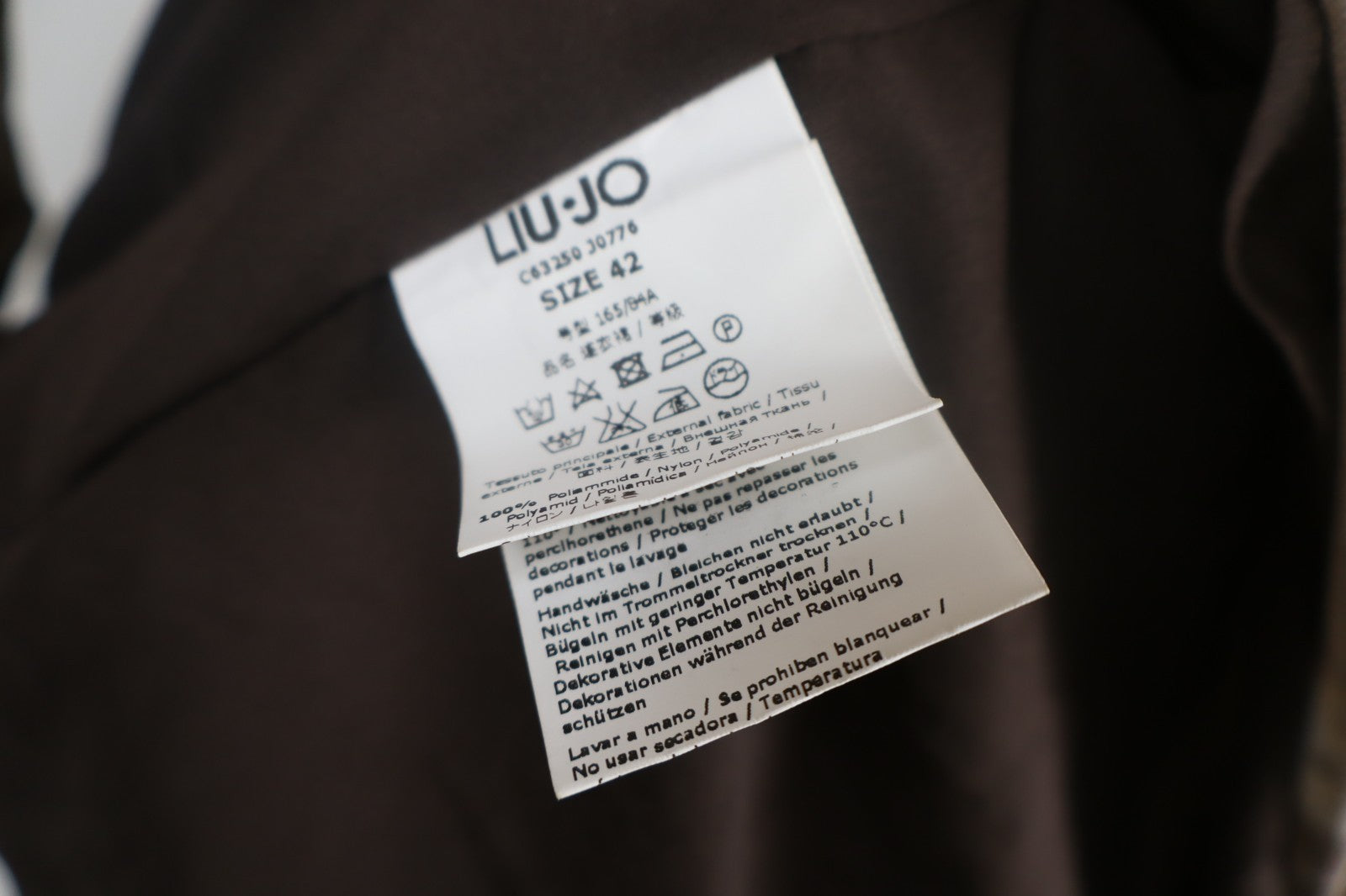LIU JO VESTITO MANICA 3/4 DONNA TG 42 WOMAN CASUAL VINTAGE DRESS ABITO